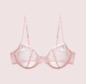 About the Bra - Rosy Unlined Lace Bra - More Colors - About the Bra