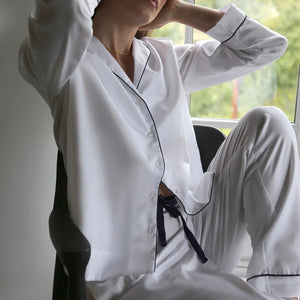 Breathe - Luxury Organic Cotton Pyjamas - White - About the Bra