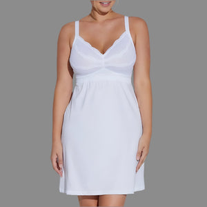 Cosabella - Dolce Curvy Cotton Chemise - White - About the Bra