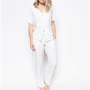 Cyberjammies - Rose Embroidered Pyjamas - White - About the Bra