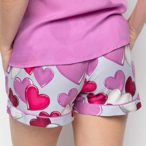 Cyberjammies - Viola Print Shorts - Hearts - About the Bra
