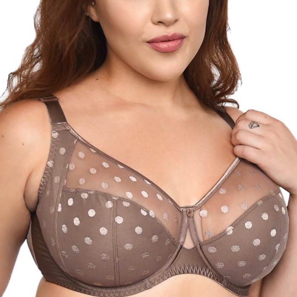 Fit Fully Yours - Carmen Polka - Dot Bra - Taupe - About the Bra