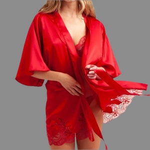 Fleur of England - Adeline Robe - Red - About the Bra