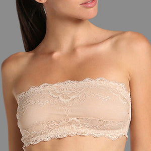 Janira - Greta Lace Bandeau - Black/Nude - About the Bra