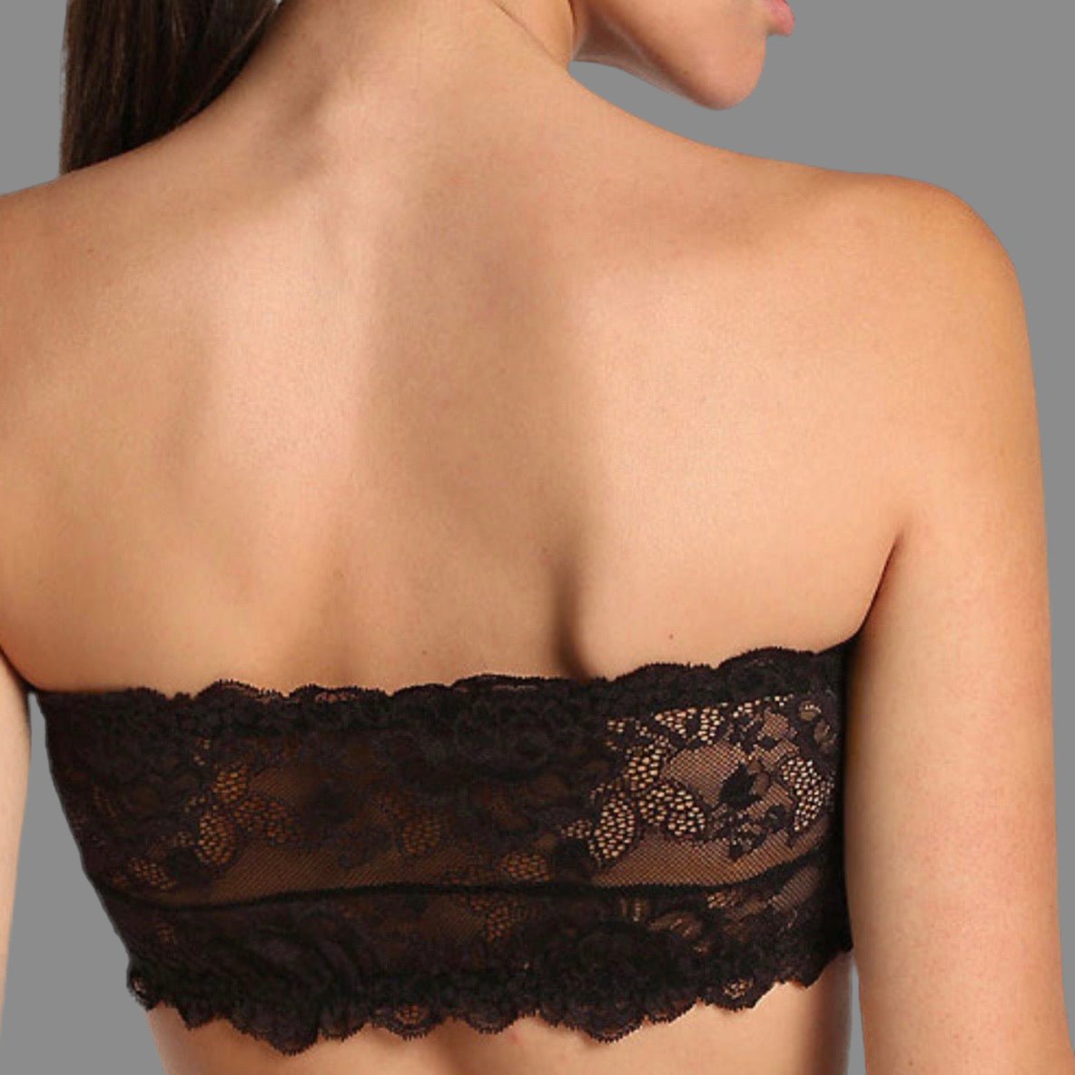 Janira - Greta Lace Bandeau - Black/Nude - About the Bra