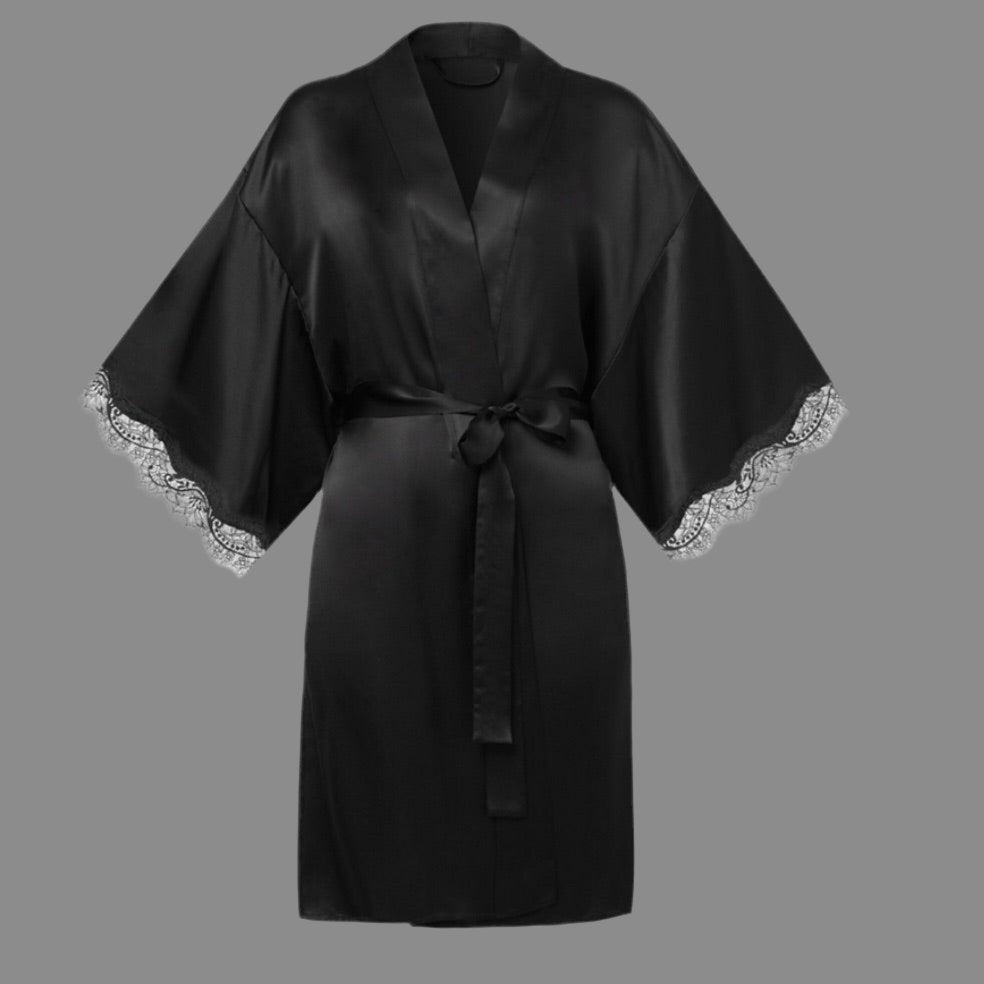 Sainted Sisters - 100% Silk Kimono Robe - More Colors - About the Bra