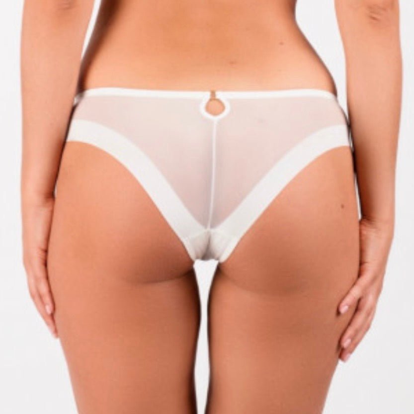 Samanta - Perla Lace Cheeky - White - About the Bra