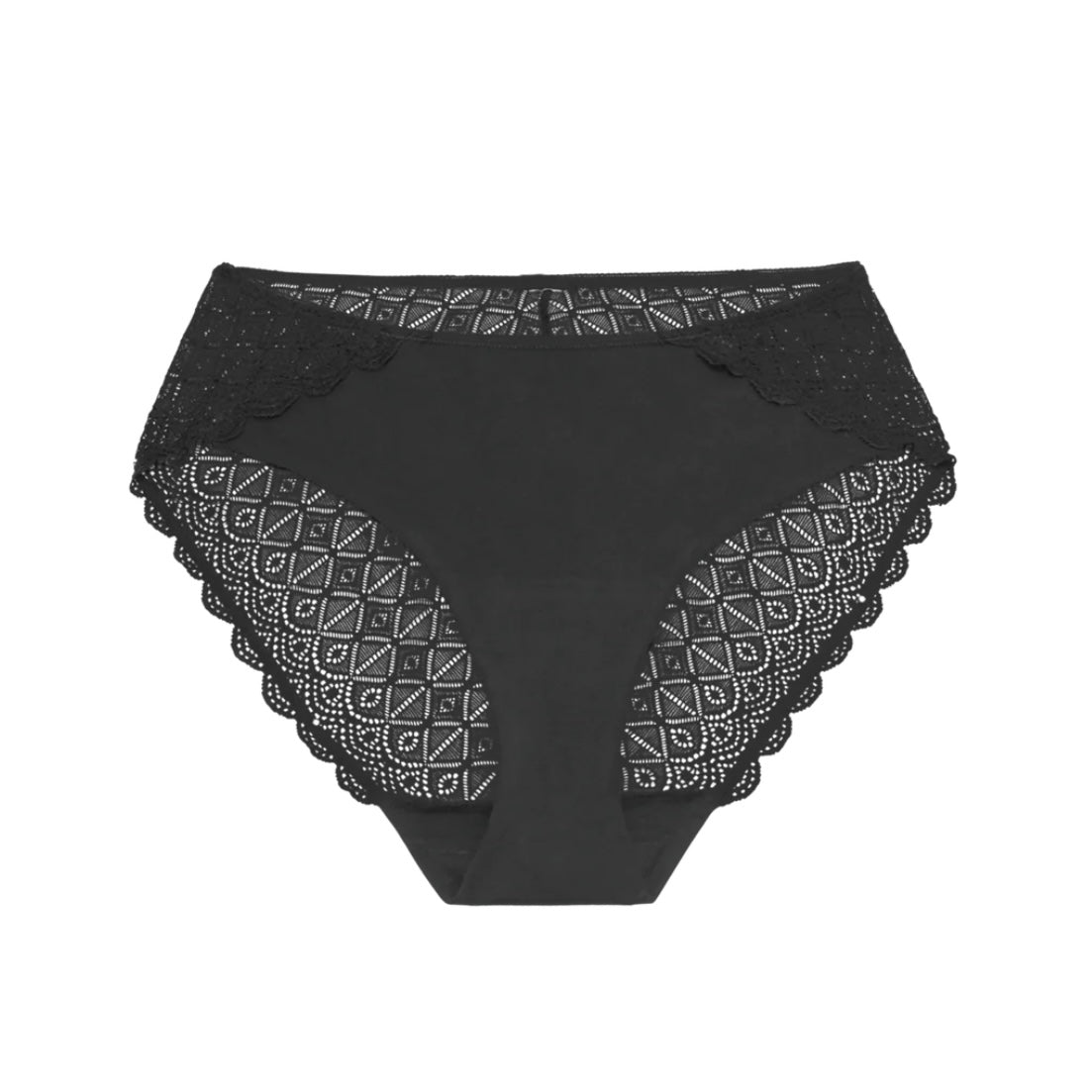 Urban Skivvies - Leak Proof Lace Back Brief - Black - About the Bra