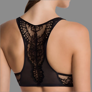 Wolford - Belle Fleur Racerback Bra - Black - About the Bra